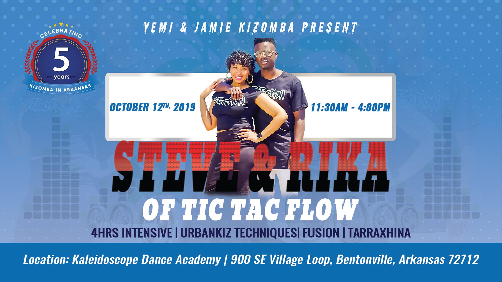 Arkansas 5th Kizomba Anniversary Workshop