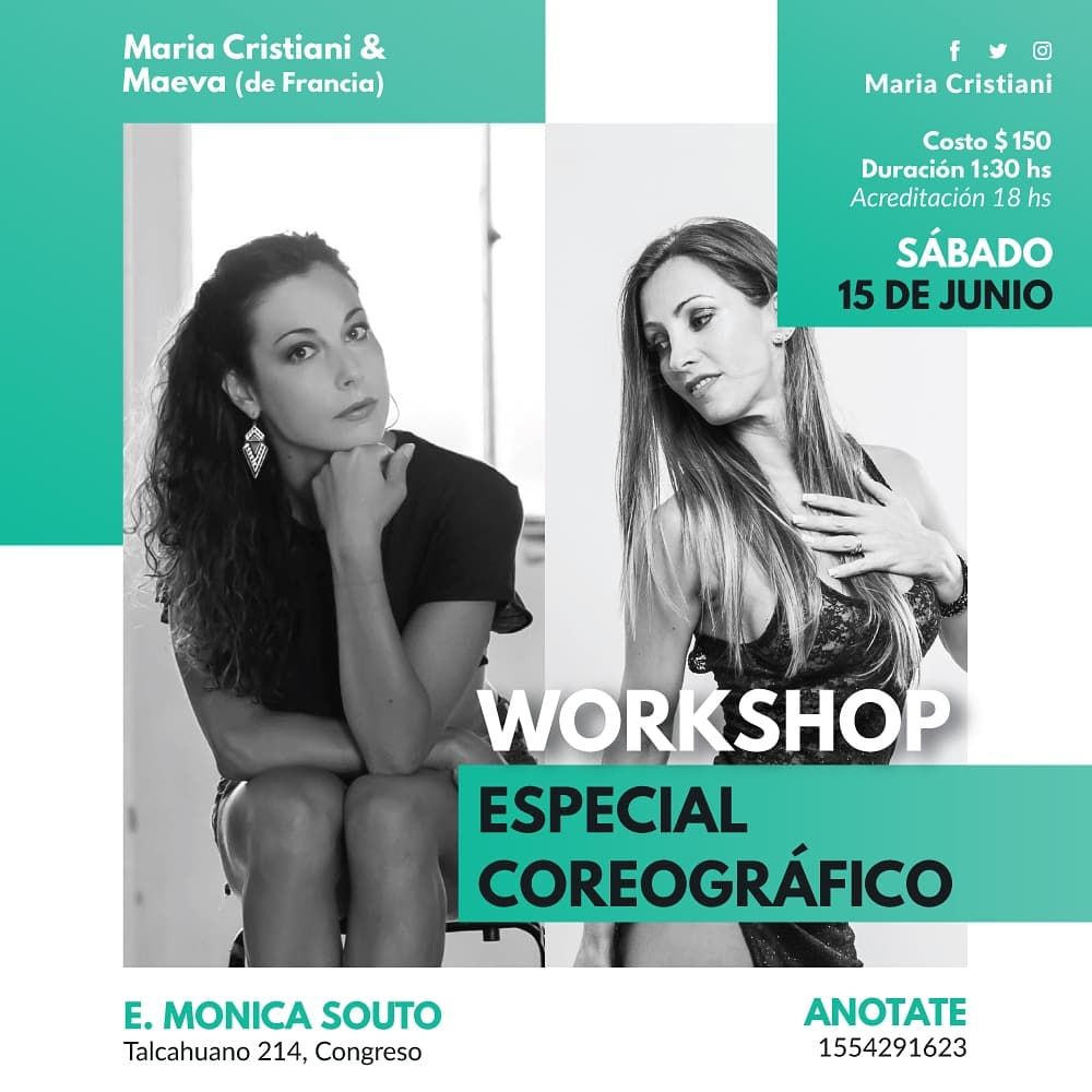 Workshop Especial Bachata Estilo Femenino con Maeva de Francia!