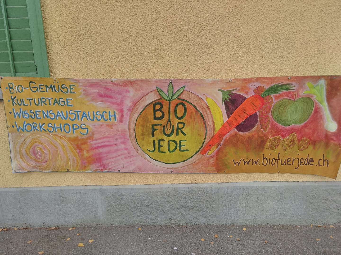 Bio für Jede Züri - Kulturtag & Gemüsestand Back to the roots