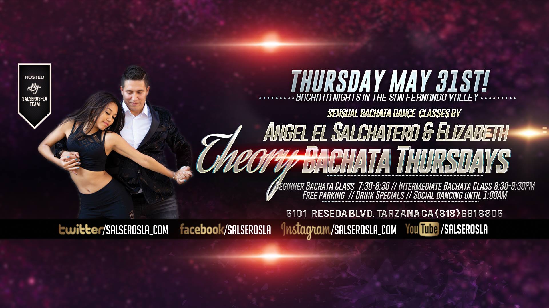 Sensual Bachata classes by Angel El Salchatero & Elizabeth