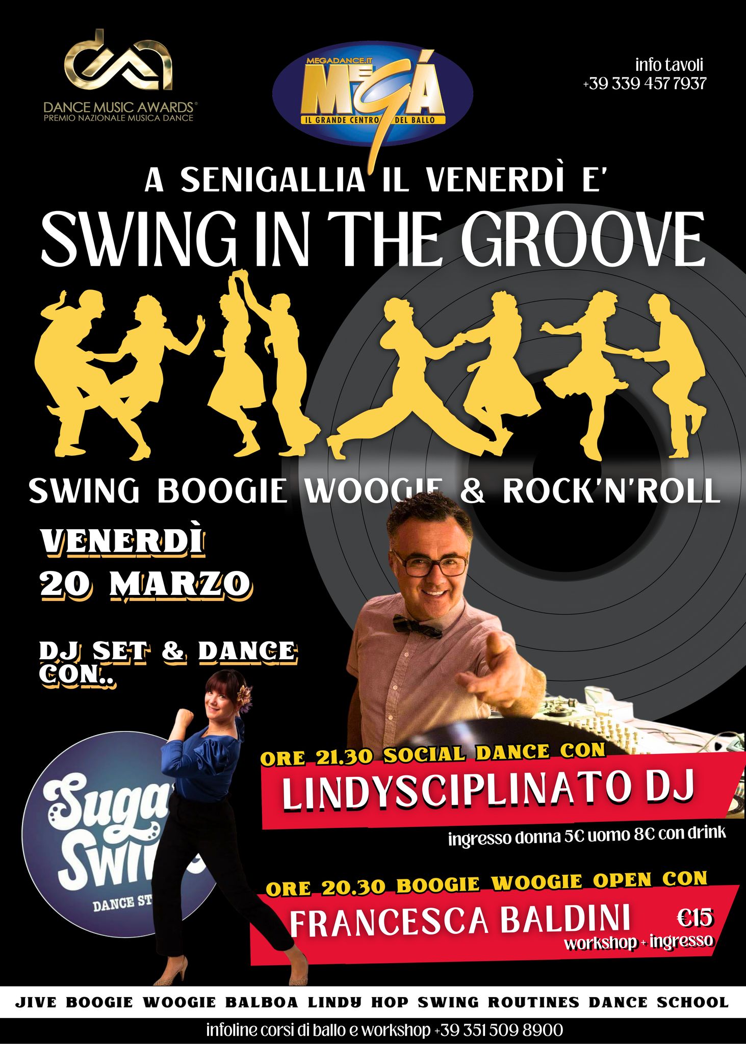 SWING in the GROOVE con LINDYSCIPLINATO DJ + Workshop con Francesca Baldini