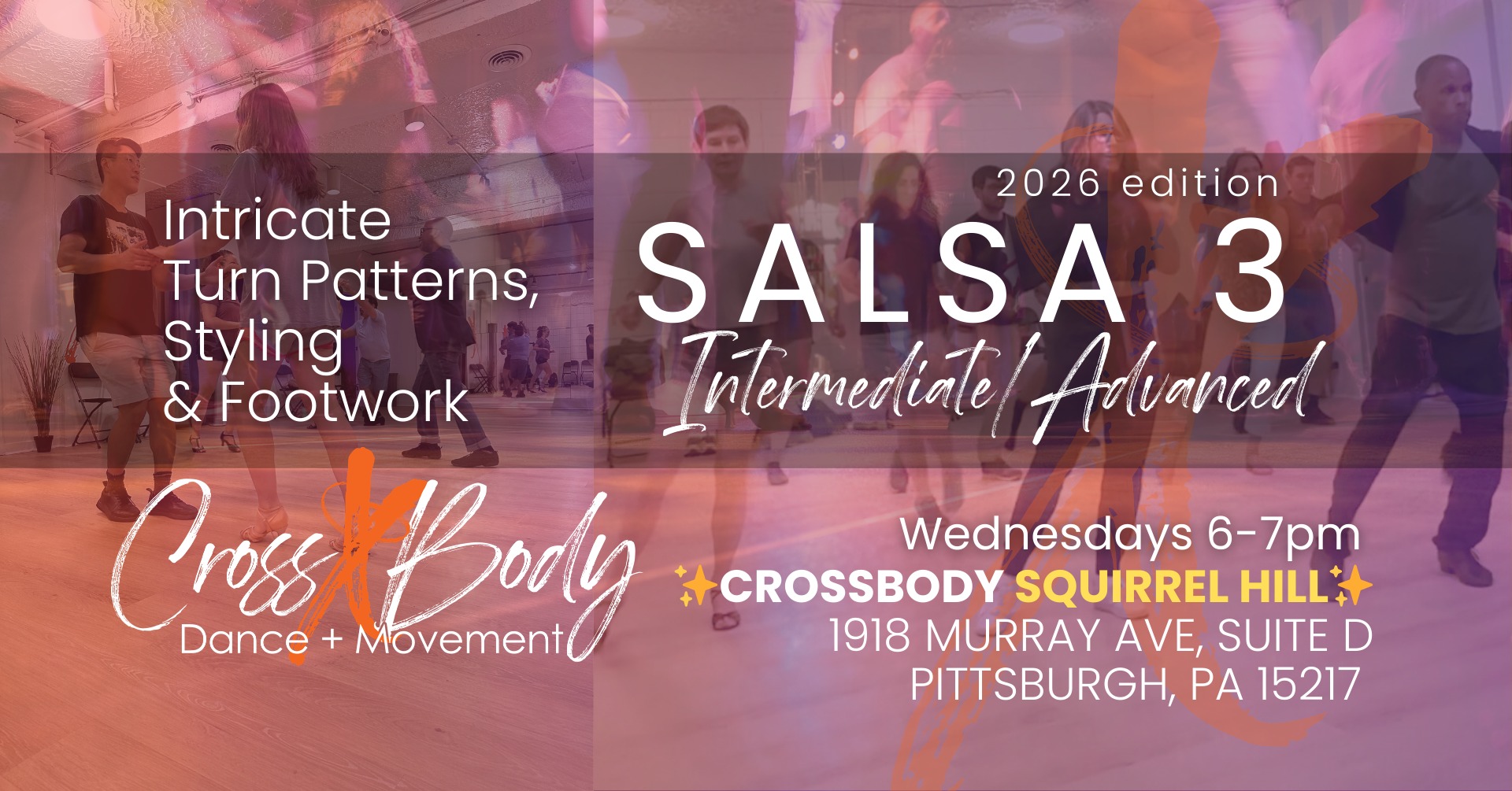 Salsa 3: Intermediate Advanced intricate turn patterns, styling & footwork with Vincent & Rachel