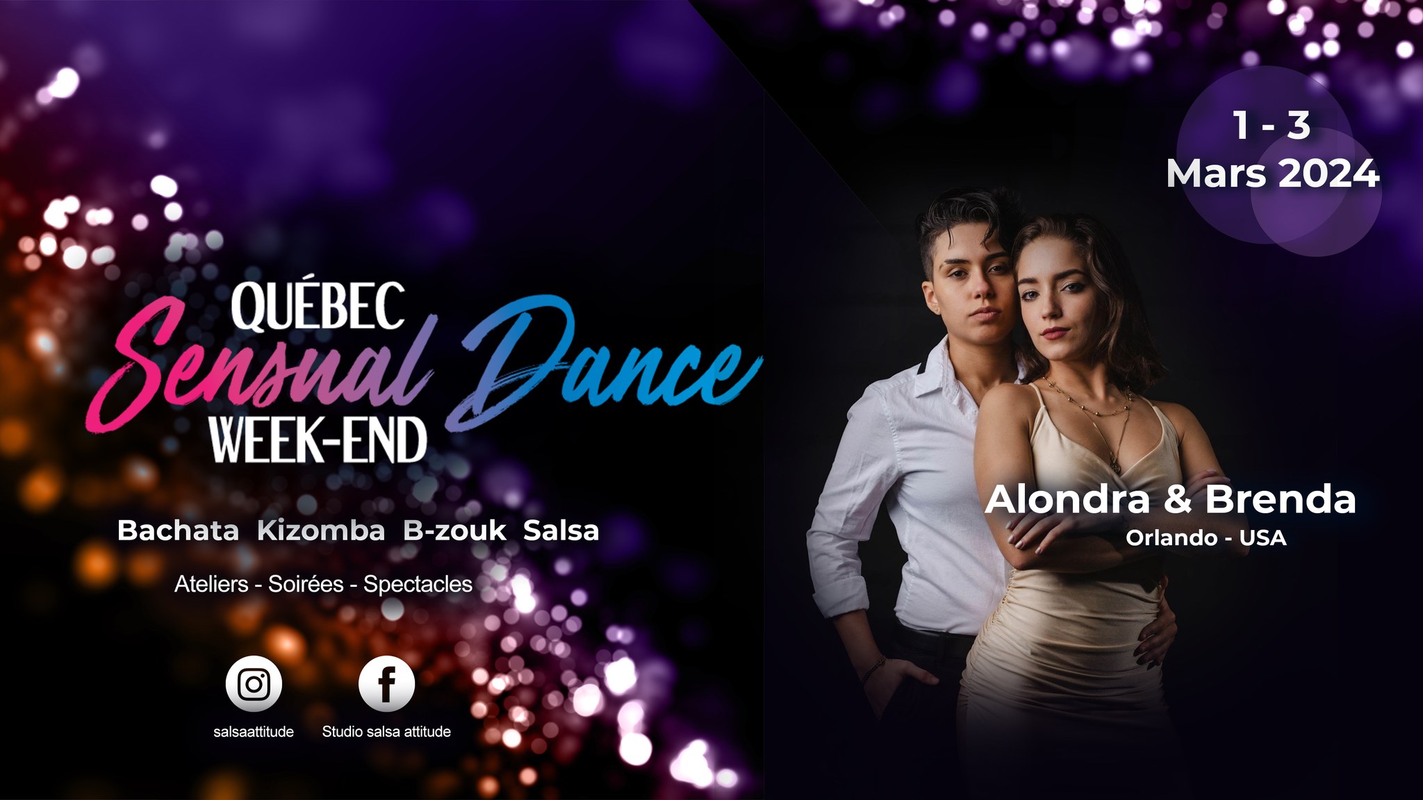 Québec Sensual Dance Week-end - 6e Édition 2024