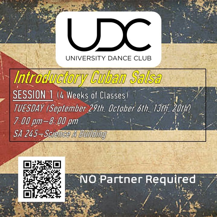 UDC Dance Classes: INTRO. CUBAN SALSA - FALL SESSION