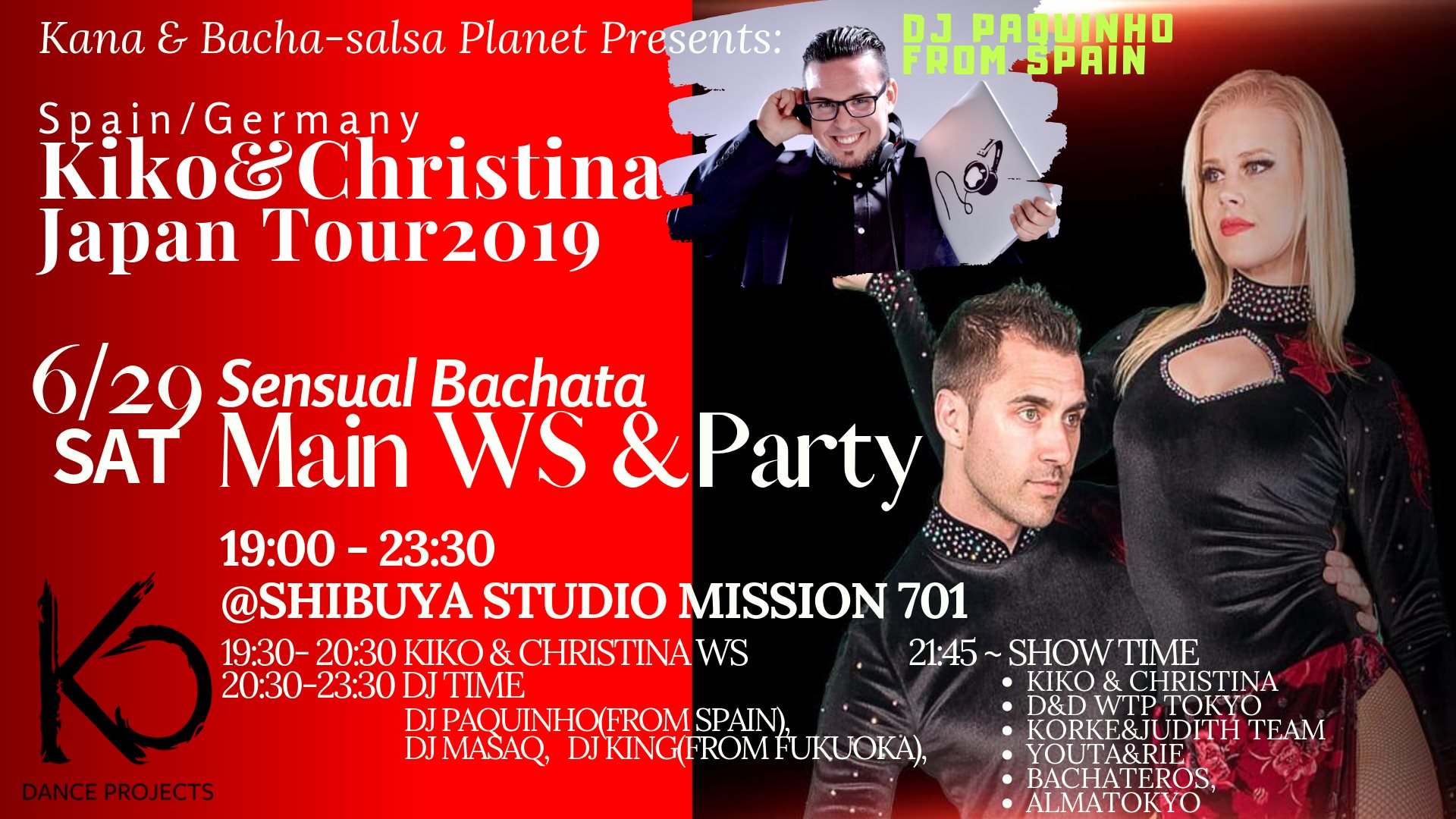 6 29(Sat) Kiko & Christina Main WS&Party