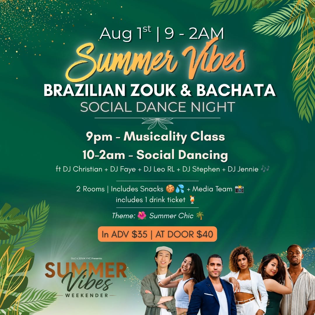 Bachata & B. Zouk Social (2 Rooms)