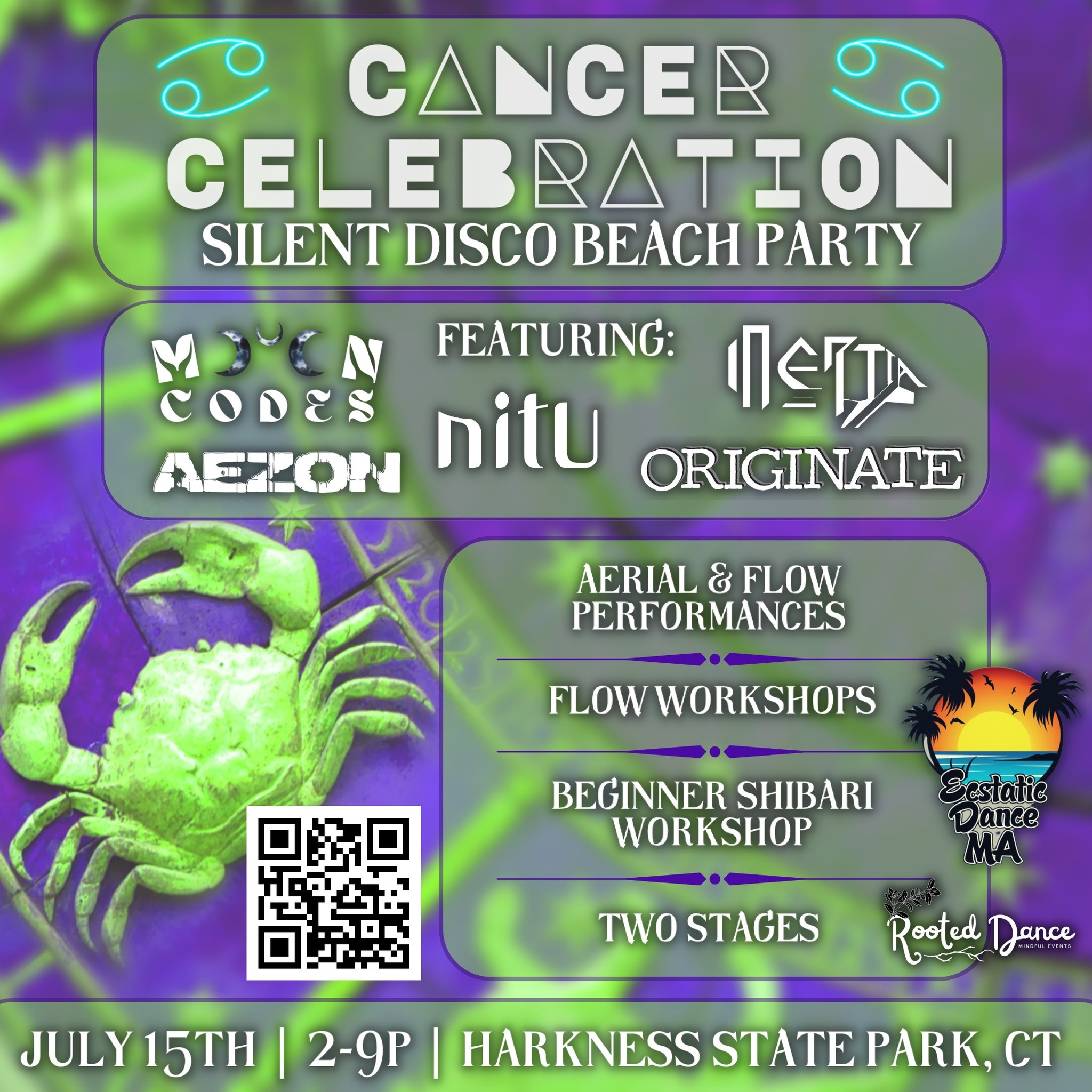 Silent Disco Beach Party: Cancer Celebration