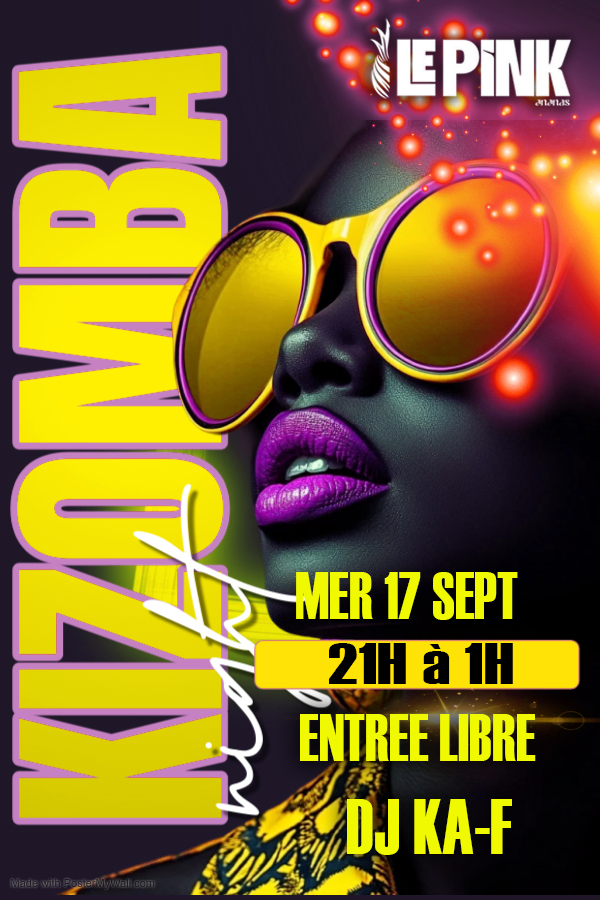 ⭐️Kizomba au Pinkananas⭐️MERCREDI 17 SEPT DJ KA-F DE 21H à 1H