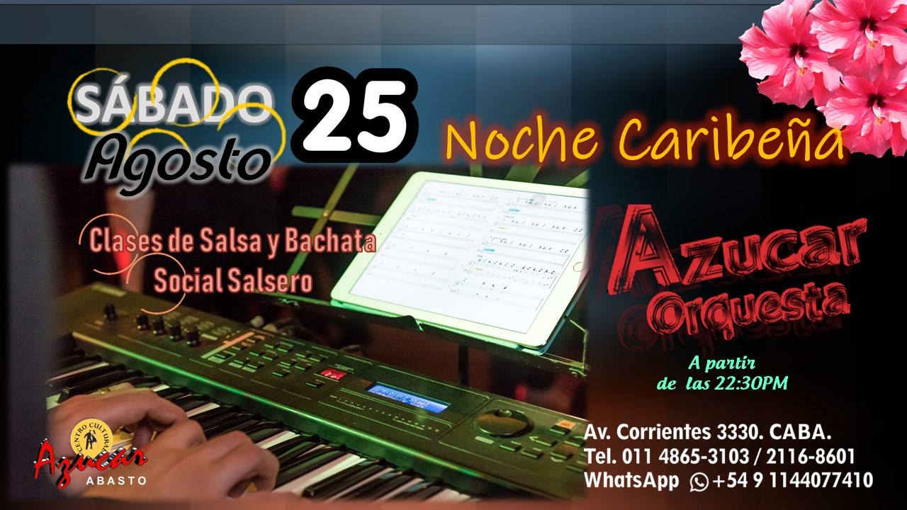 Clases de Baile. Social Salsero. Azucar Orquesta en vivo