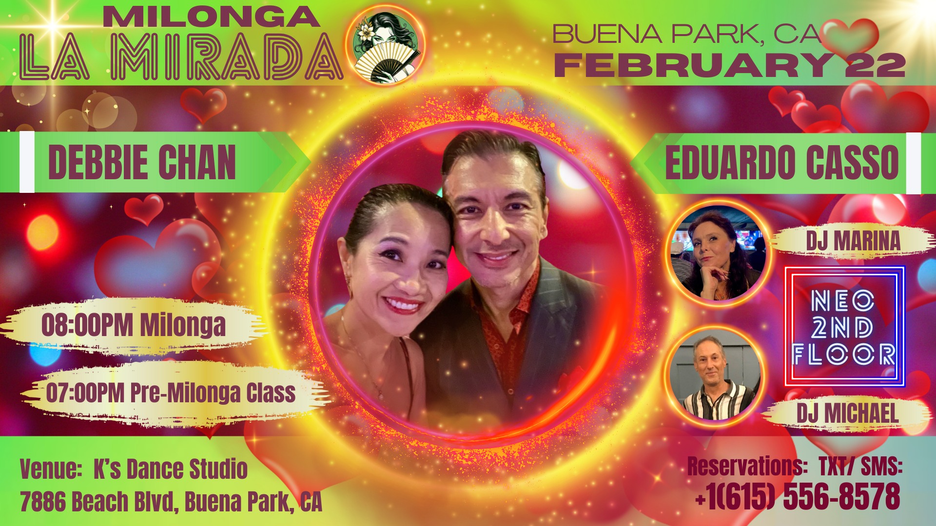 Milonga La Mirada ❤️ Encanto de San Valentín ❤️ Eduardo Casso & Debbie Chan.