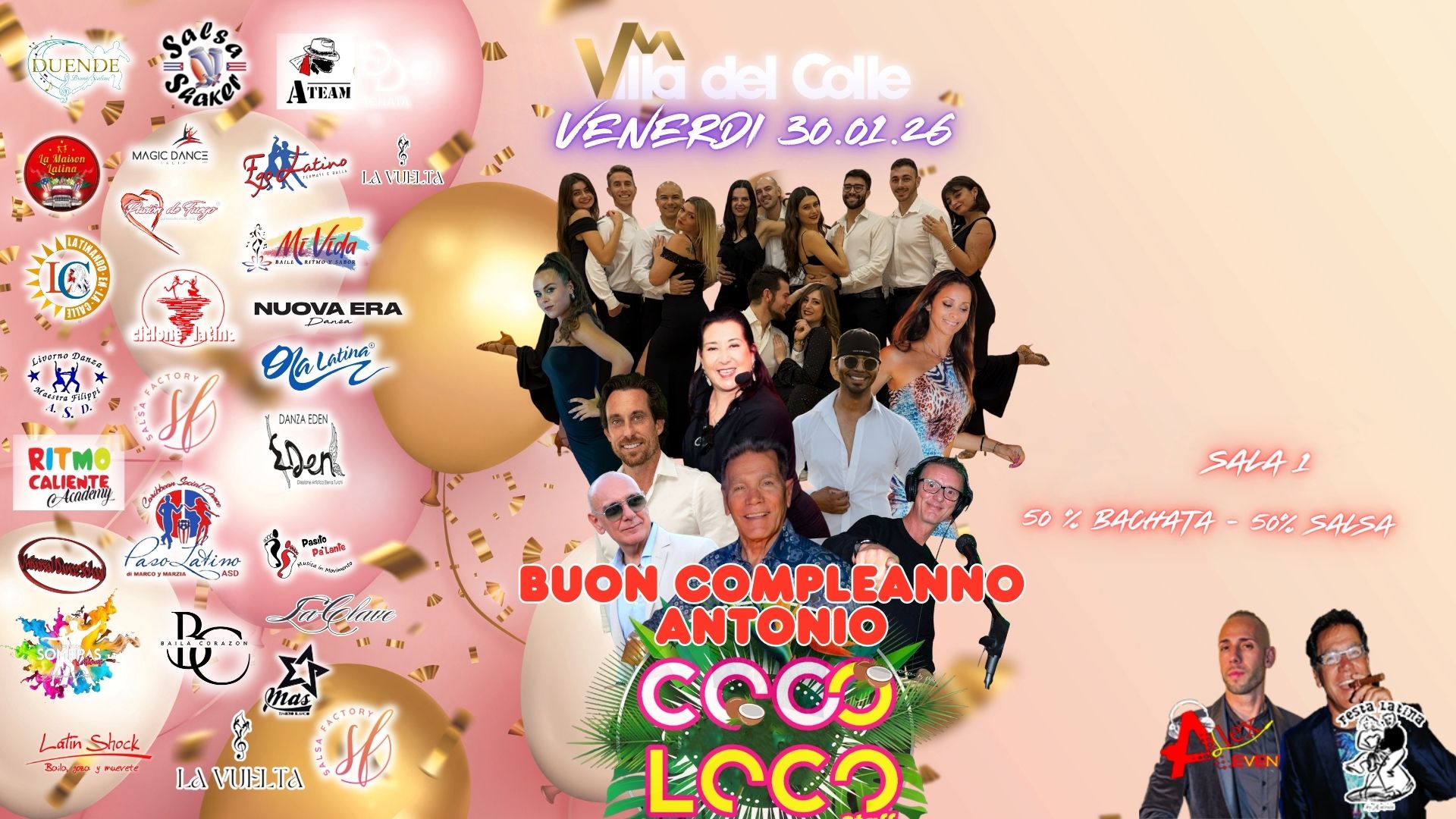 Venerdi 30 01 26 CocoLoco Latino @Villa del Colle