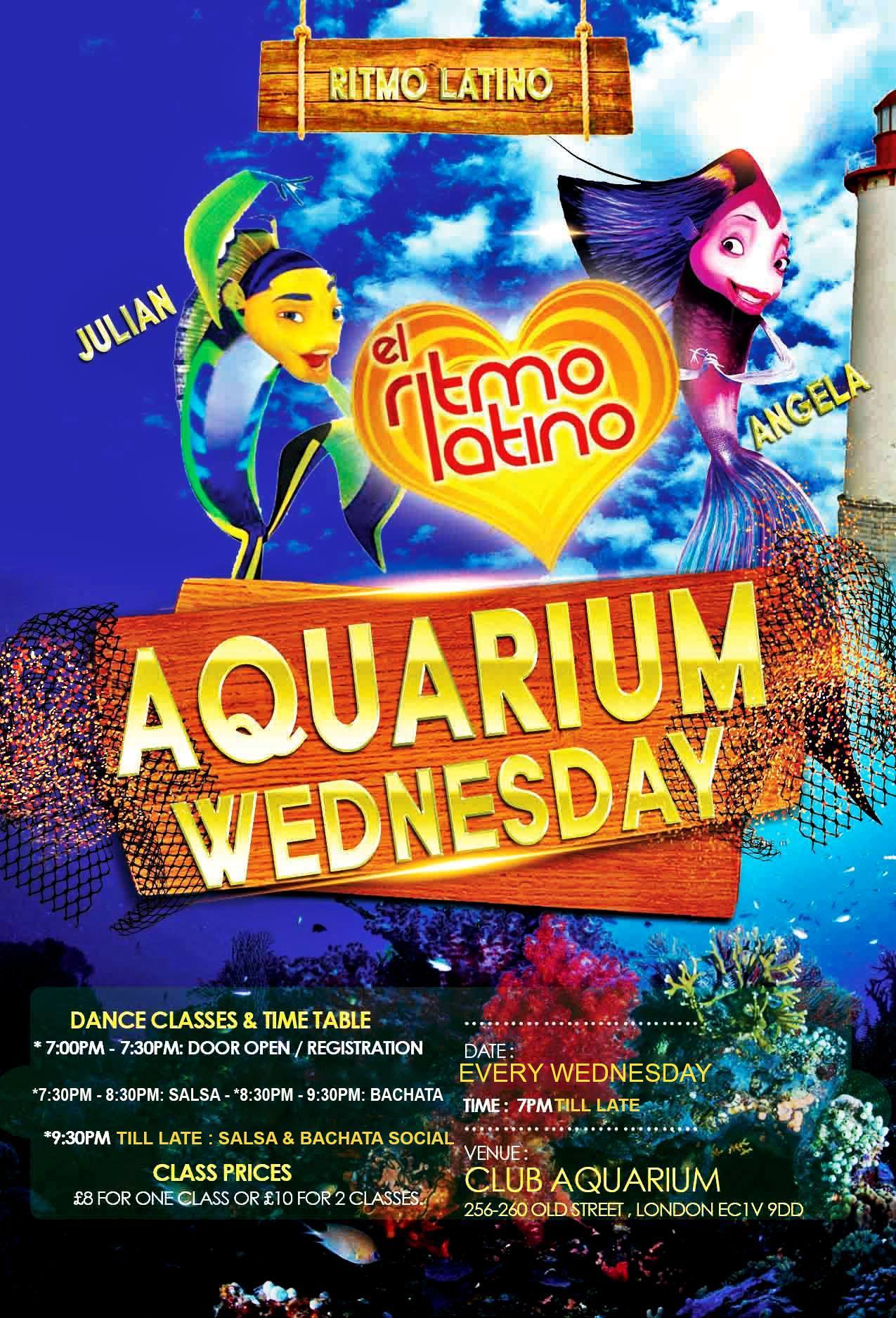 Aquarium Wednesdays - Bachata In the City - Bachata Dance Classes and party at Club Aquarium, Old Street.