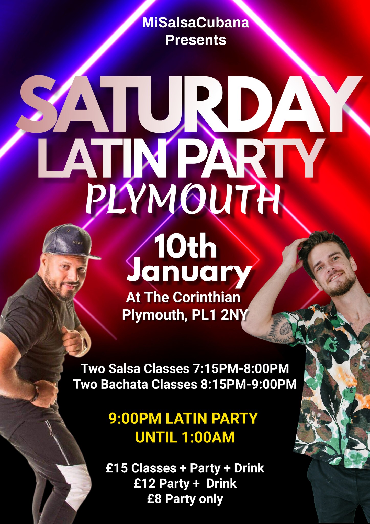 Saturday 10th January Latin Party!
