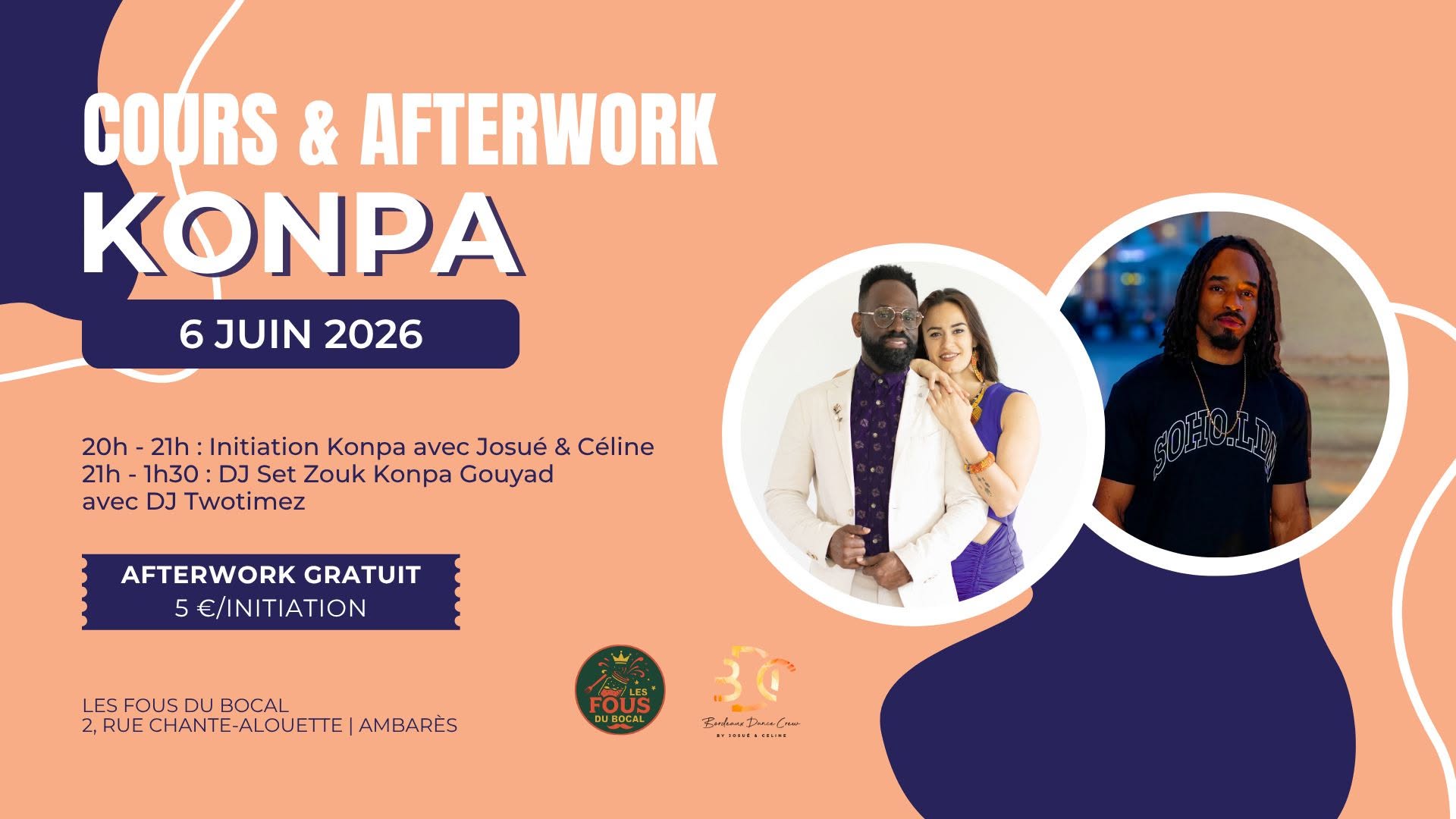 Cours & Afterwork Konpa