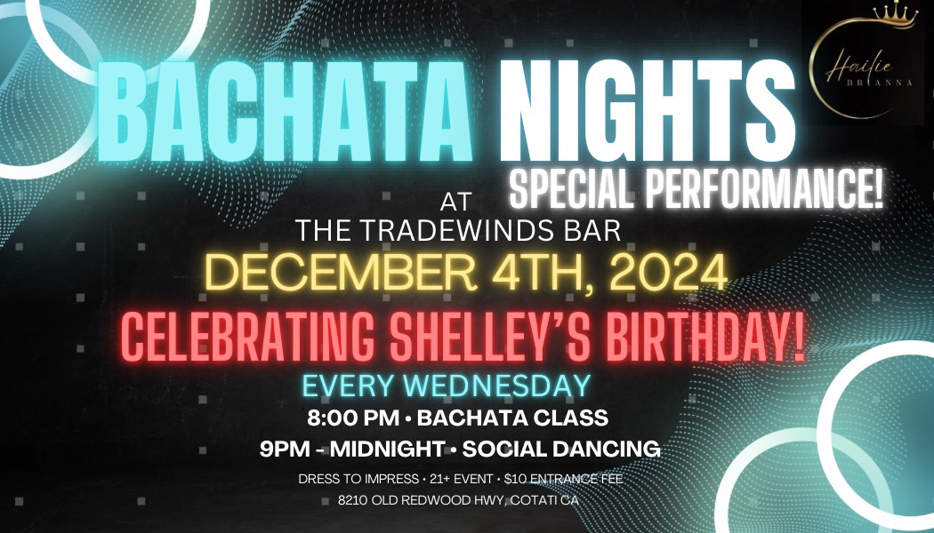 BACHATA NIGHT @ TRADEWINDS BAR!