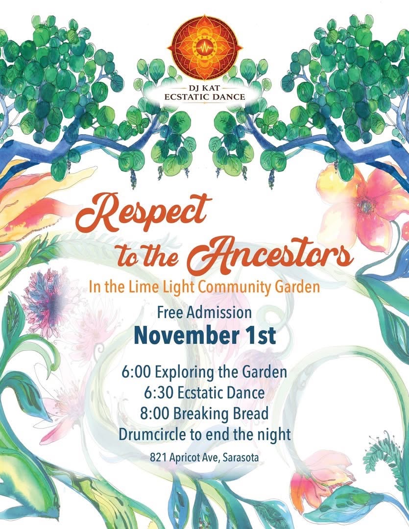Respect to the Ancestors free community ecstatic dance event