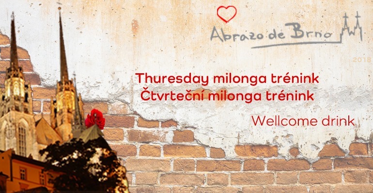 Abrazo de Brno TANGO - milonga training - wellcome dring