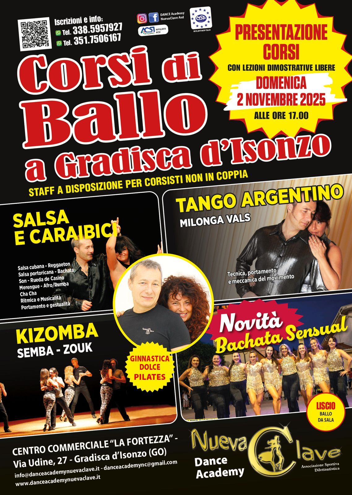 PRESENTAZIONE E INIZIO 2° CICLO CORSI DI BALLO ANNO ACCADEMICO 2025-2026