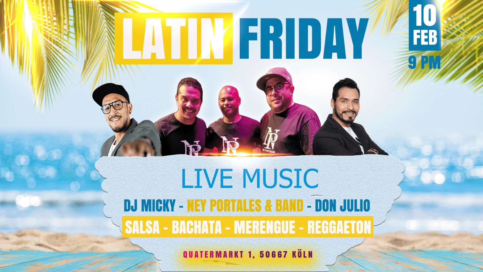 Latin Friday with Live Music - FEBRUAR Edition