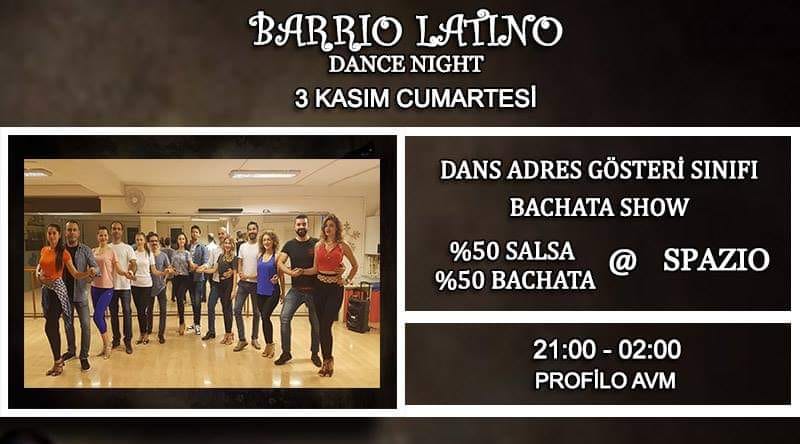 BARRIO LATINO DANCE NIGHT@Spazio Terrace