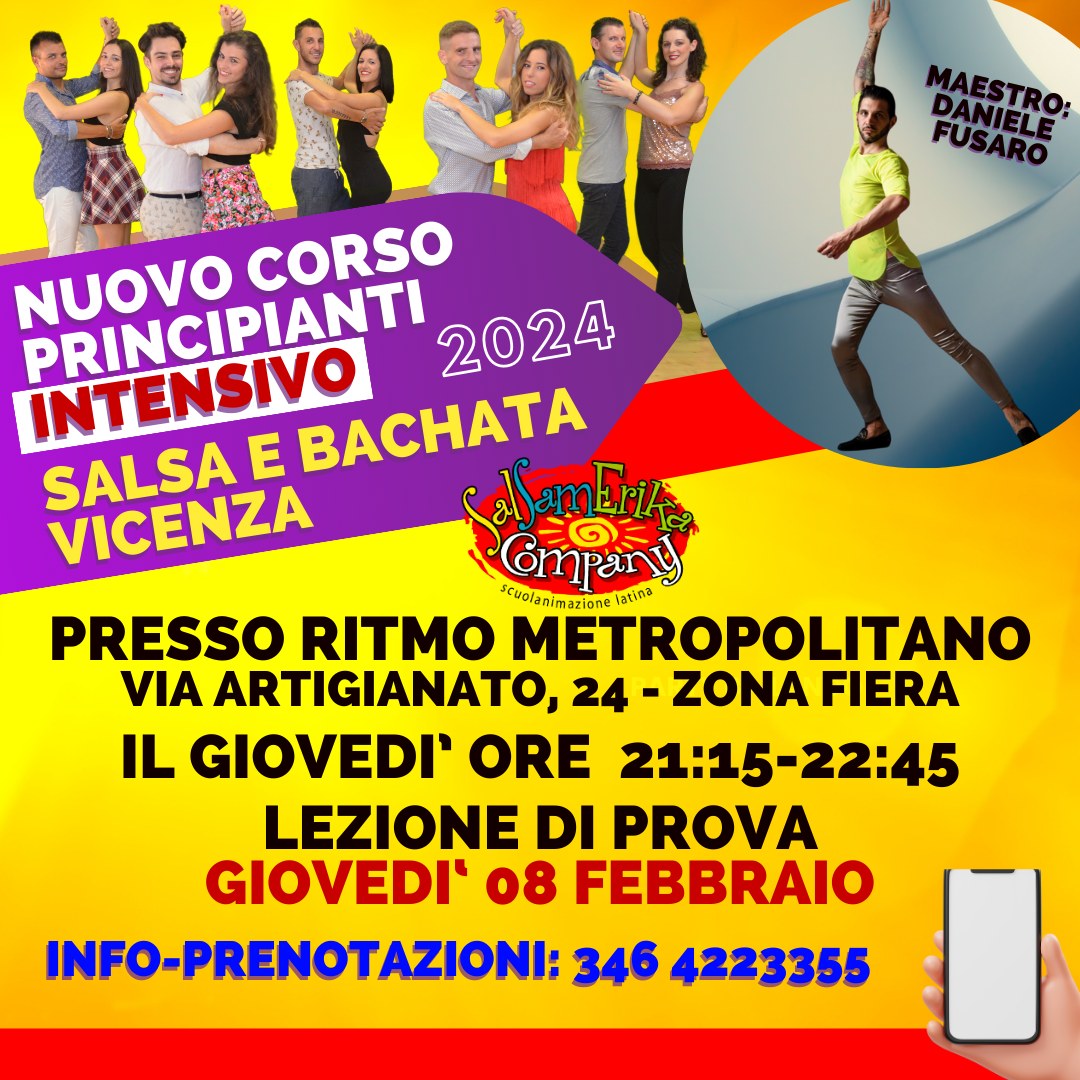 CORSO INTENSIVO PRINCIPIANTI SALSA E BACHATA