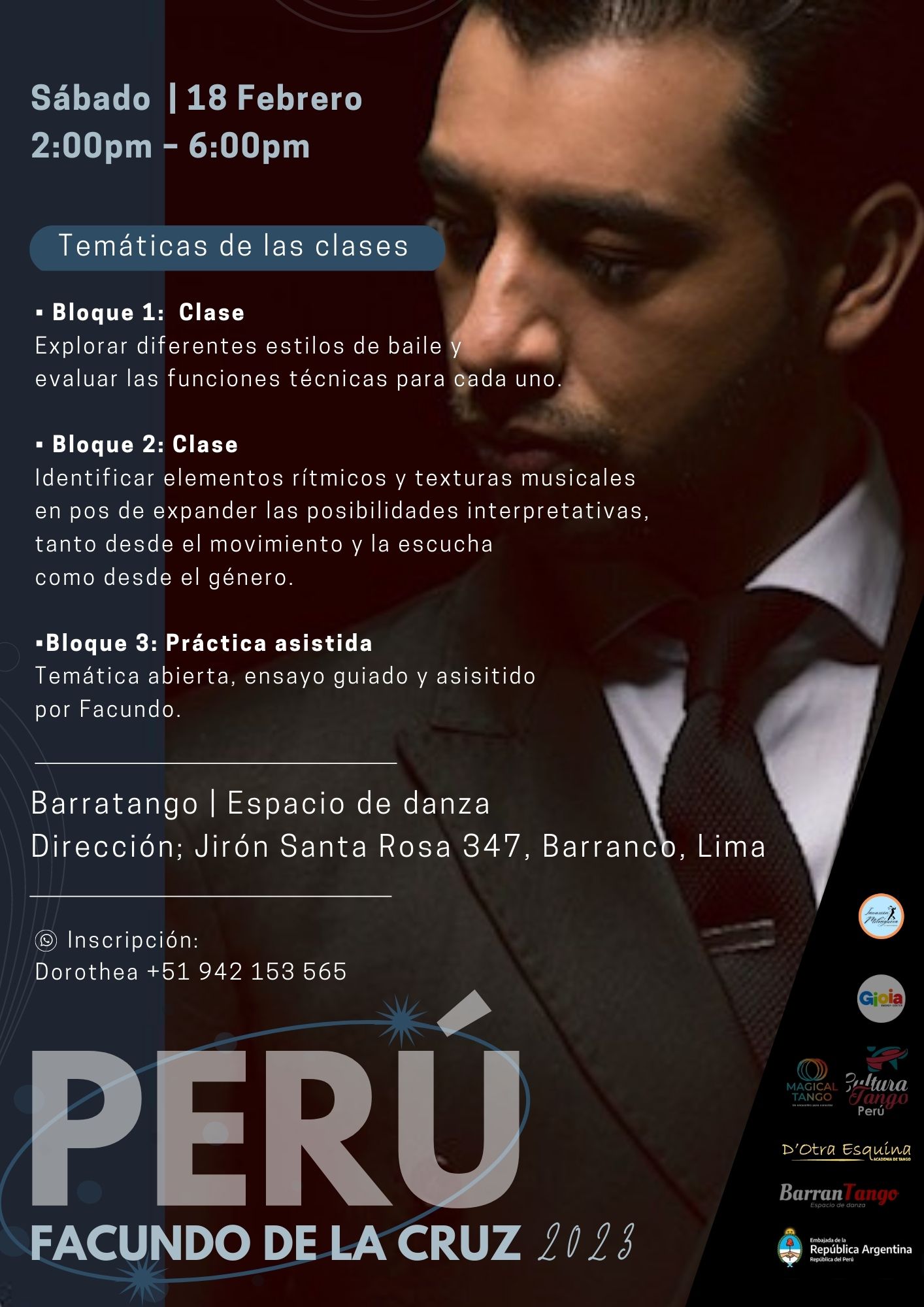 Facundo De la Cruz en Lima, Perú
