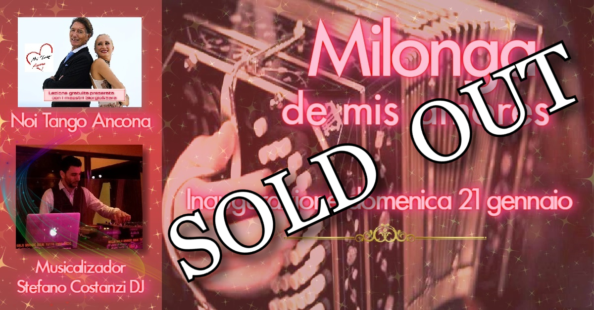 inaugurazione "milonga de mis amores" ad Ancona!