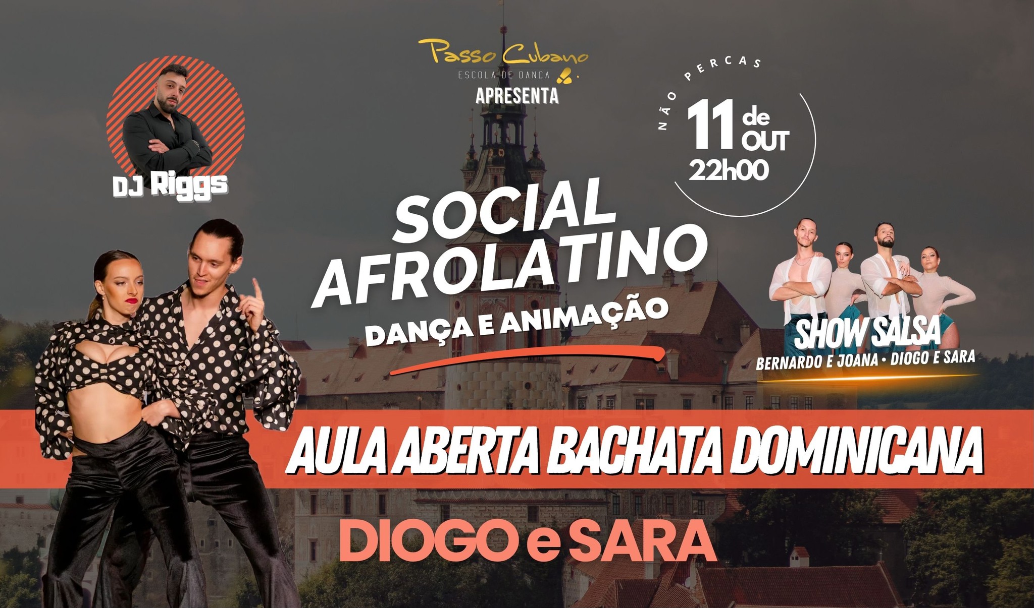 Social Afrolatino - Show Bernardo Joana Diogo e Sara - A.A Bachata Dominicana