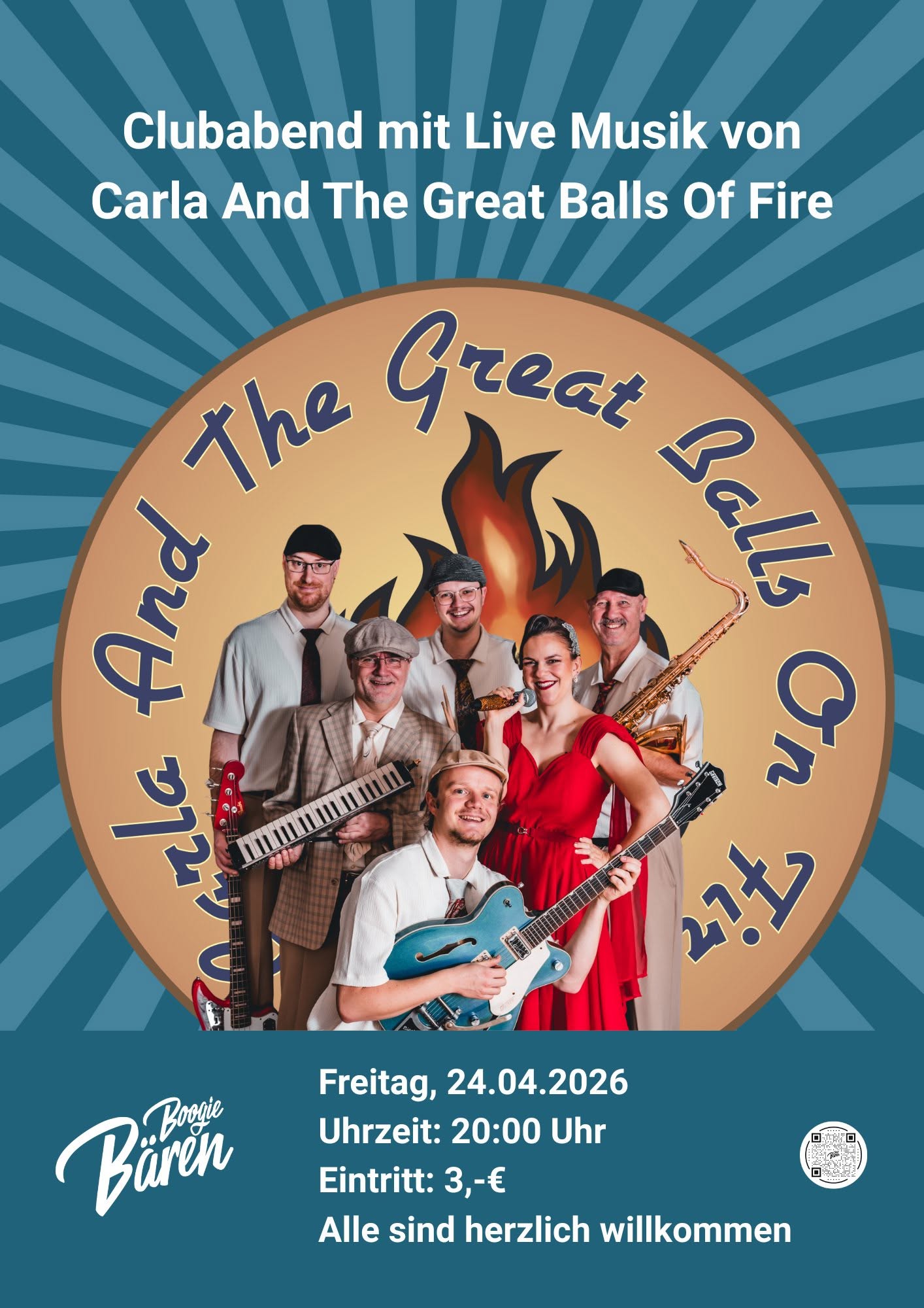 Clubabend Spezial mit Carla And The Great Balls Of Fire