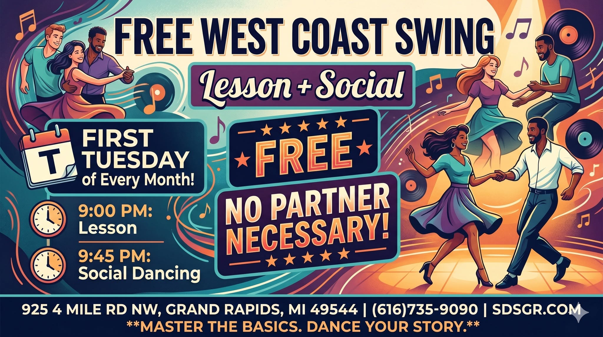 FREE! West Coast Swing Basics Lesson + Social