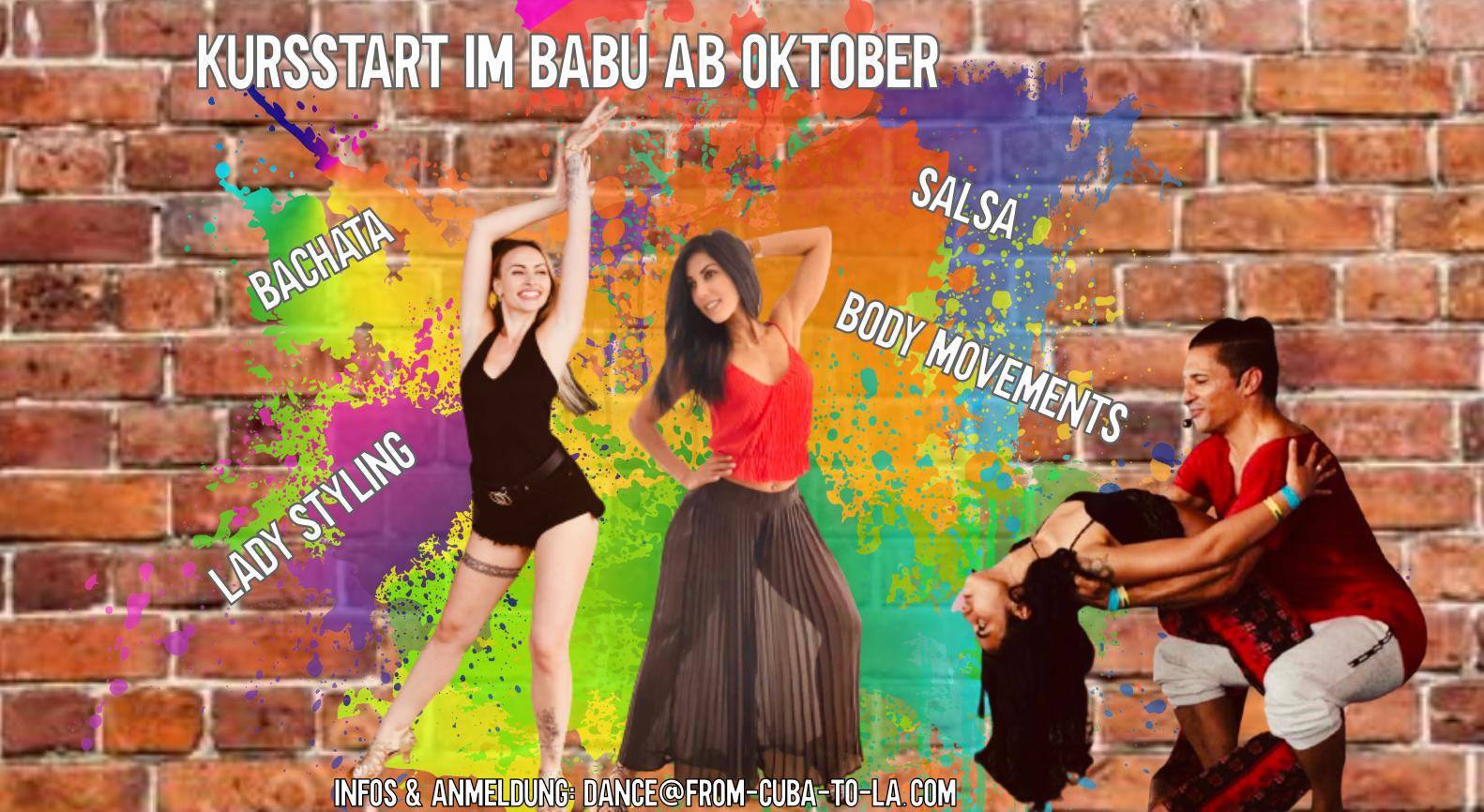 SALSA • BACHATA •BODY MOVEMENTS • LADY STYLING Workshops @ Babu