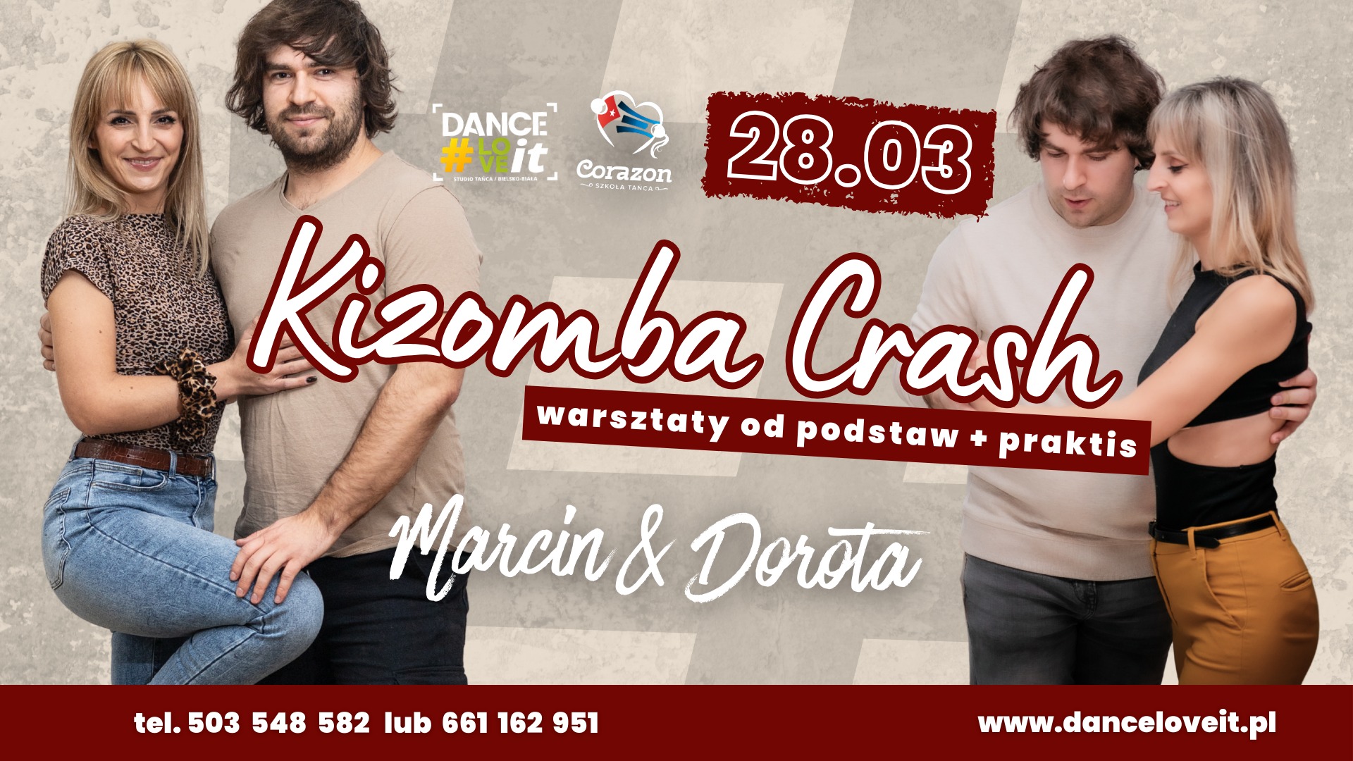 Kizomba Crash Course by Doris & Marcin DANCE#LOVEit & Corazon