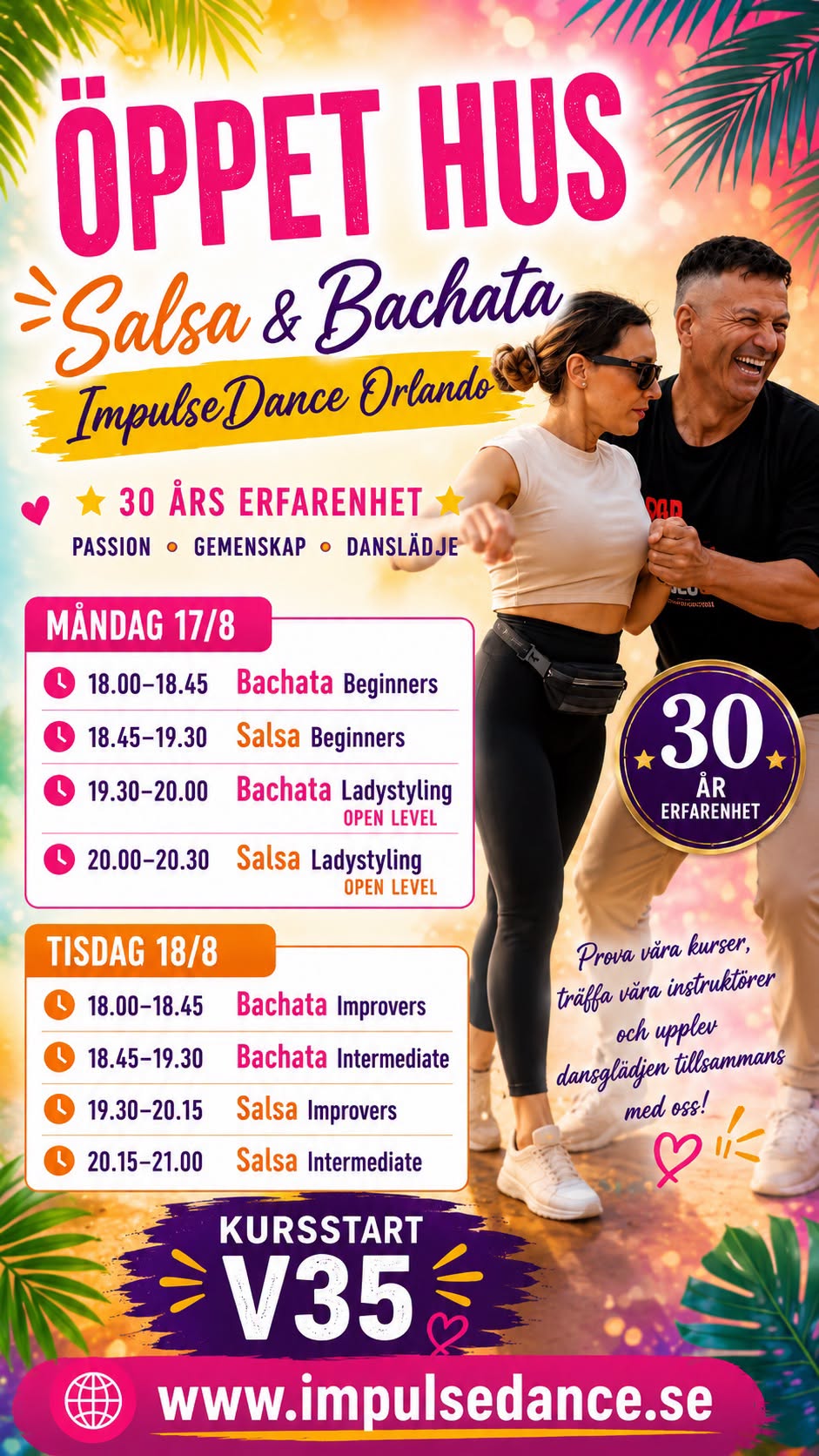 Öppet Hus med Salsa & Bachata