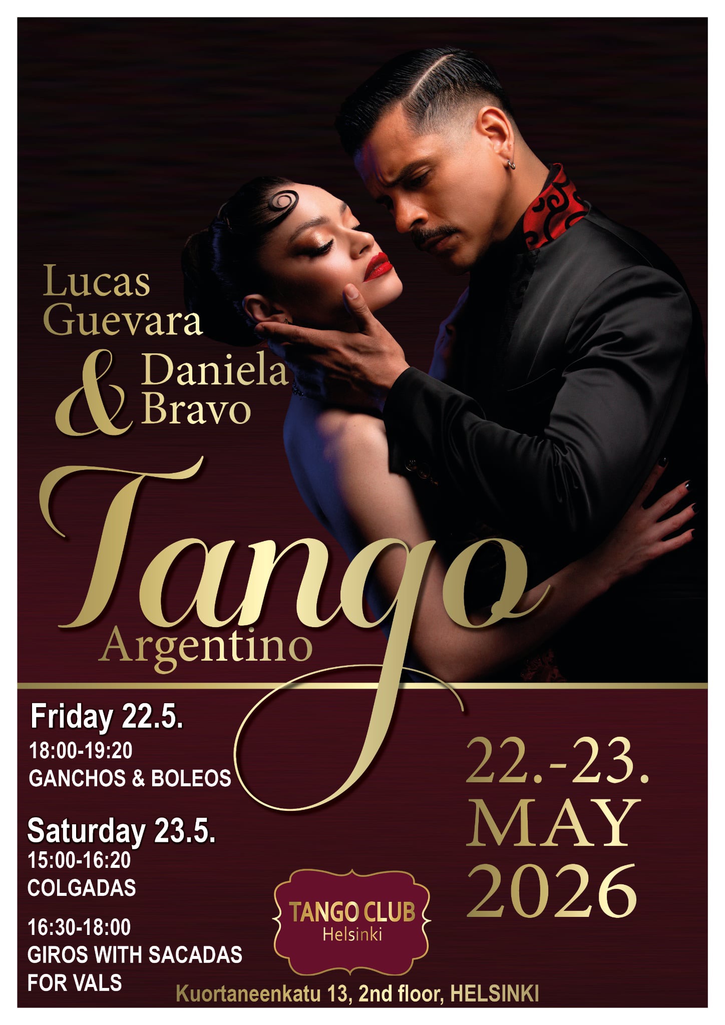 DANIELA BRAVO & LUCAS GUEVARA IN HELSINKI 22.-23