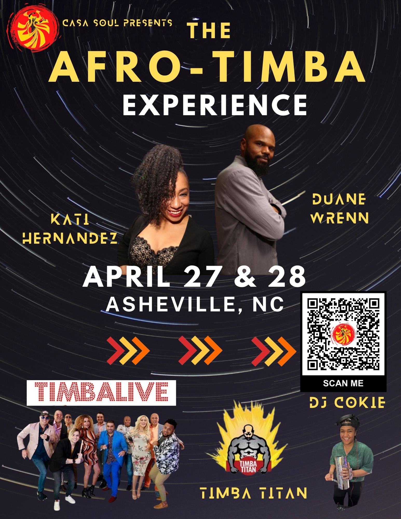 The Afro-Timba Dance Experience w Kati Hernández, Duane Wrenn & TIMBALIVE!