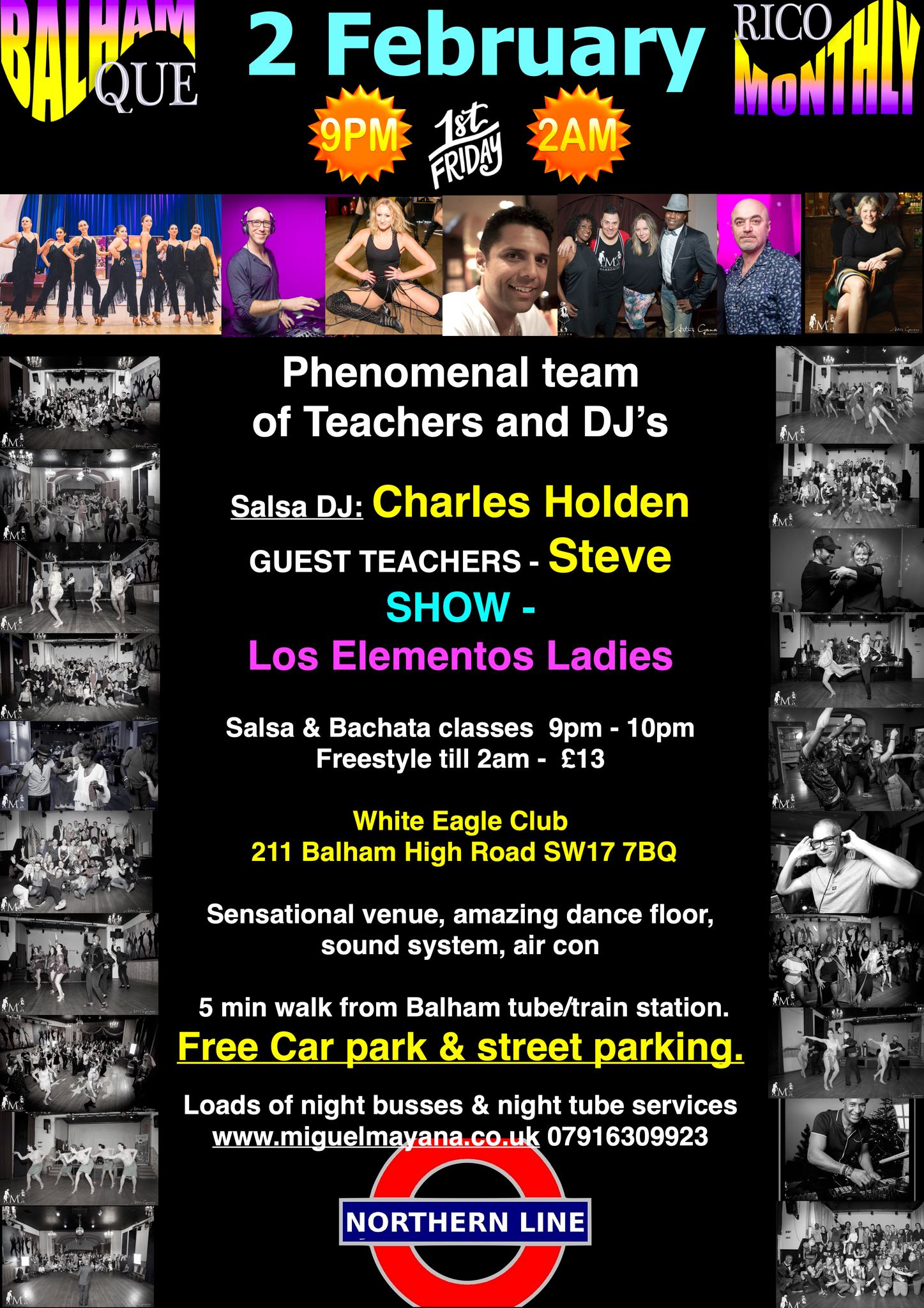 QUE RICO SALSA MONTHLY PARTY!!