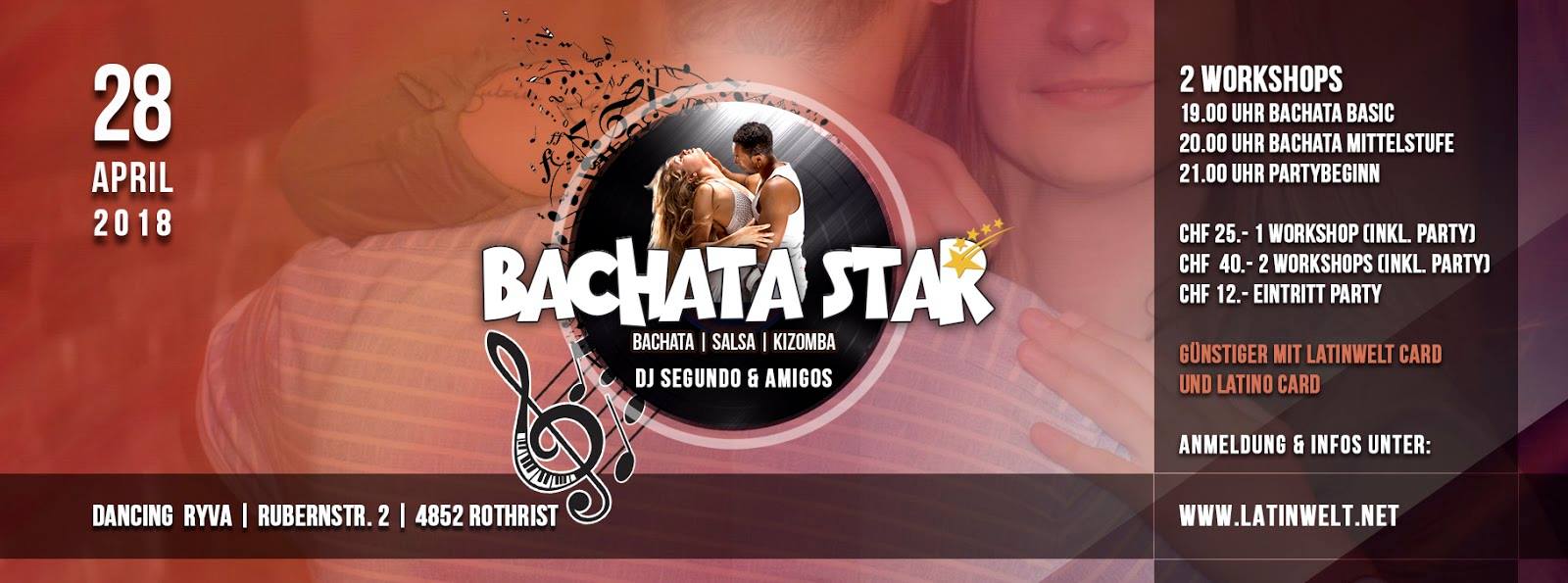 ★★Bachata Star, 2 Workshops