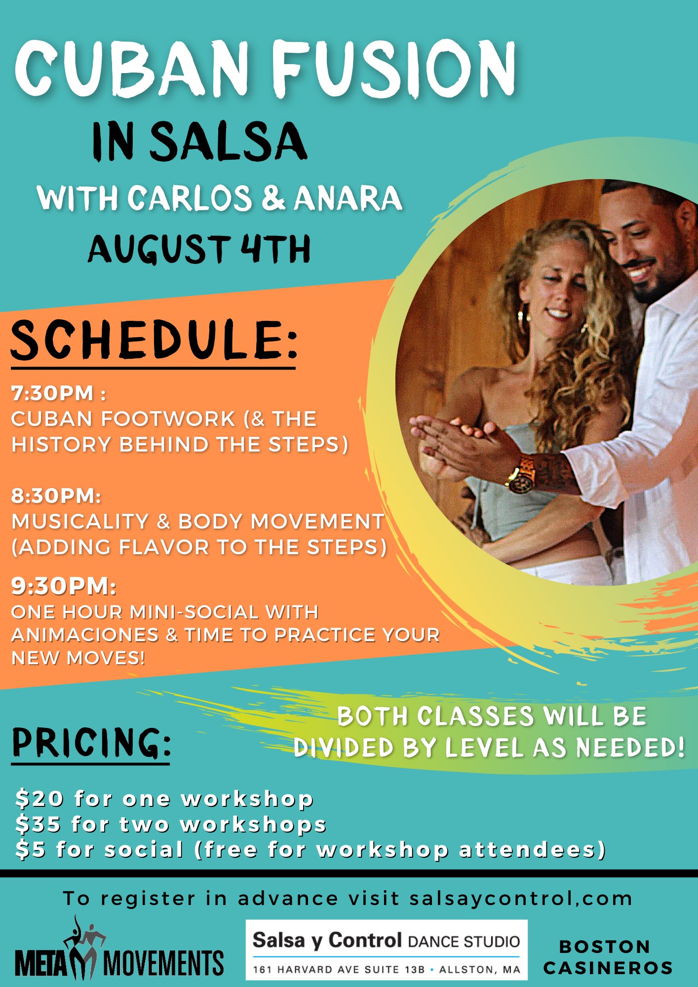 Cuban Fusion In Salsa with Carlos & Anara