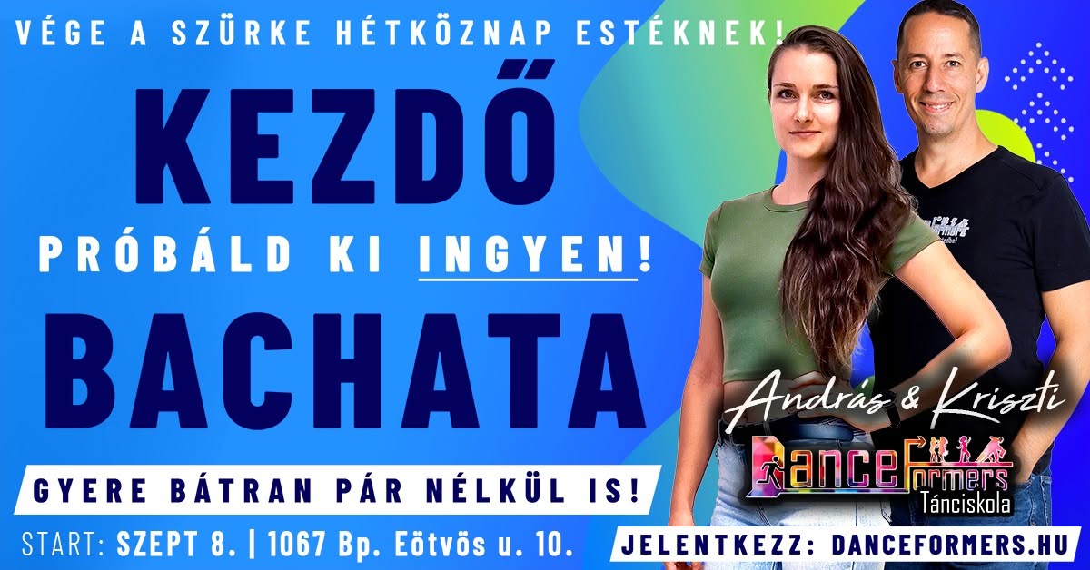 Új Intenzív Kezdő Bachata Tanfolyam - Jelentkezz Ingyenes Órádra!