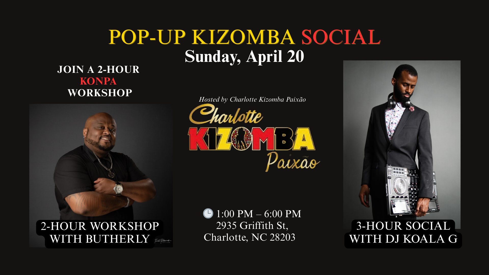 Konpa Workshops and Kizomba Social (Pop-Up)