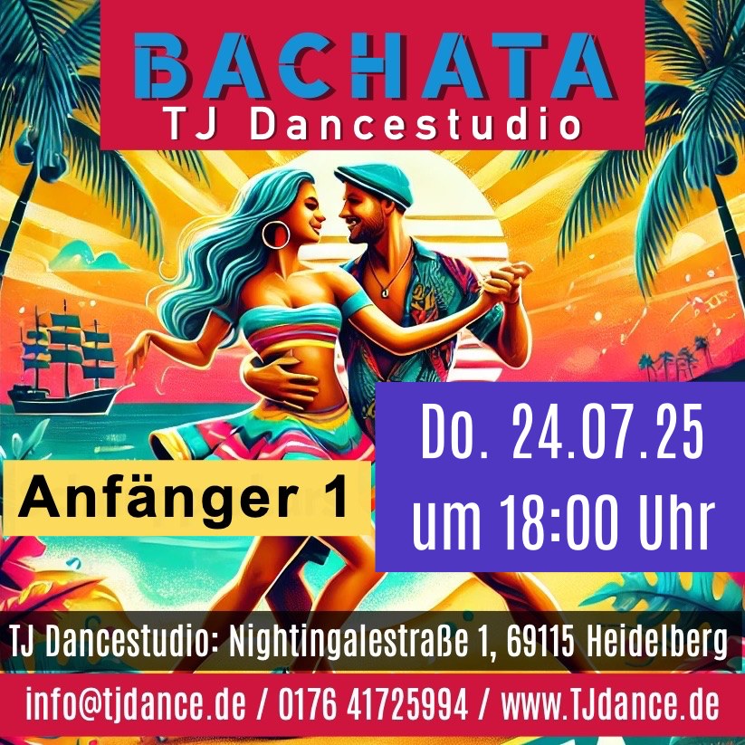 💃 Bachata Anfänger-Kurs in Heidelberg! 🕺