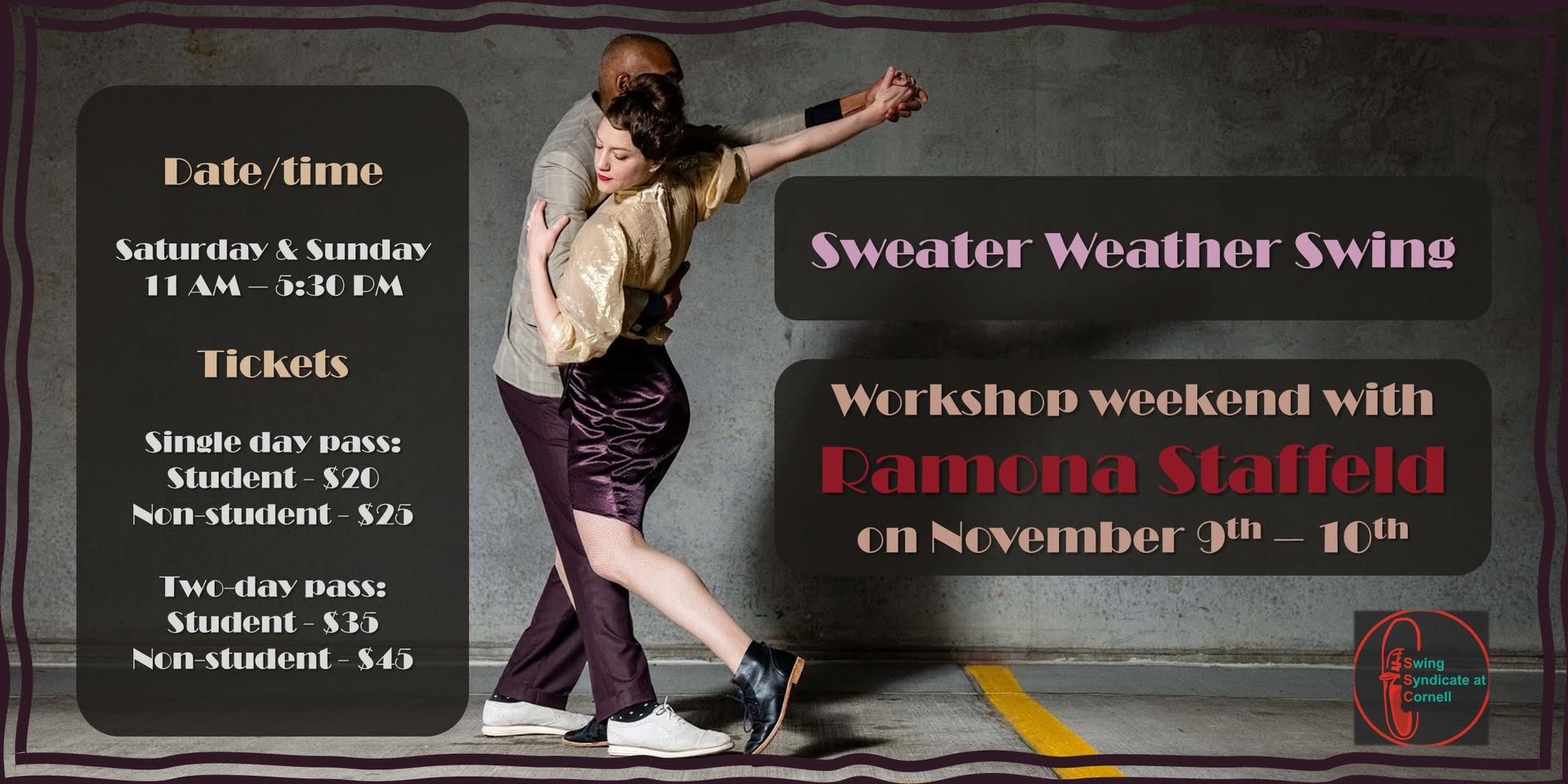 Sweater Weather Swing: Workshop with Ramona Staffeld
