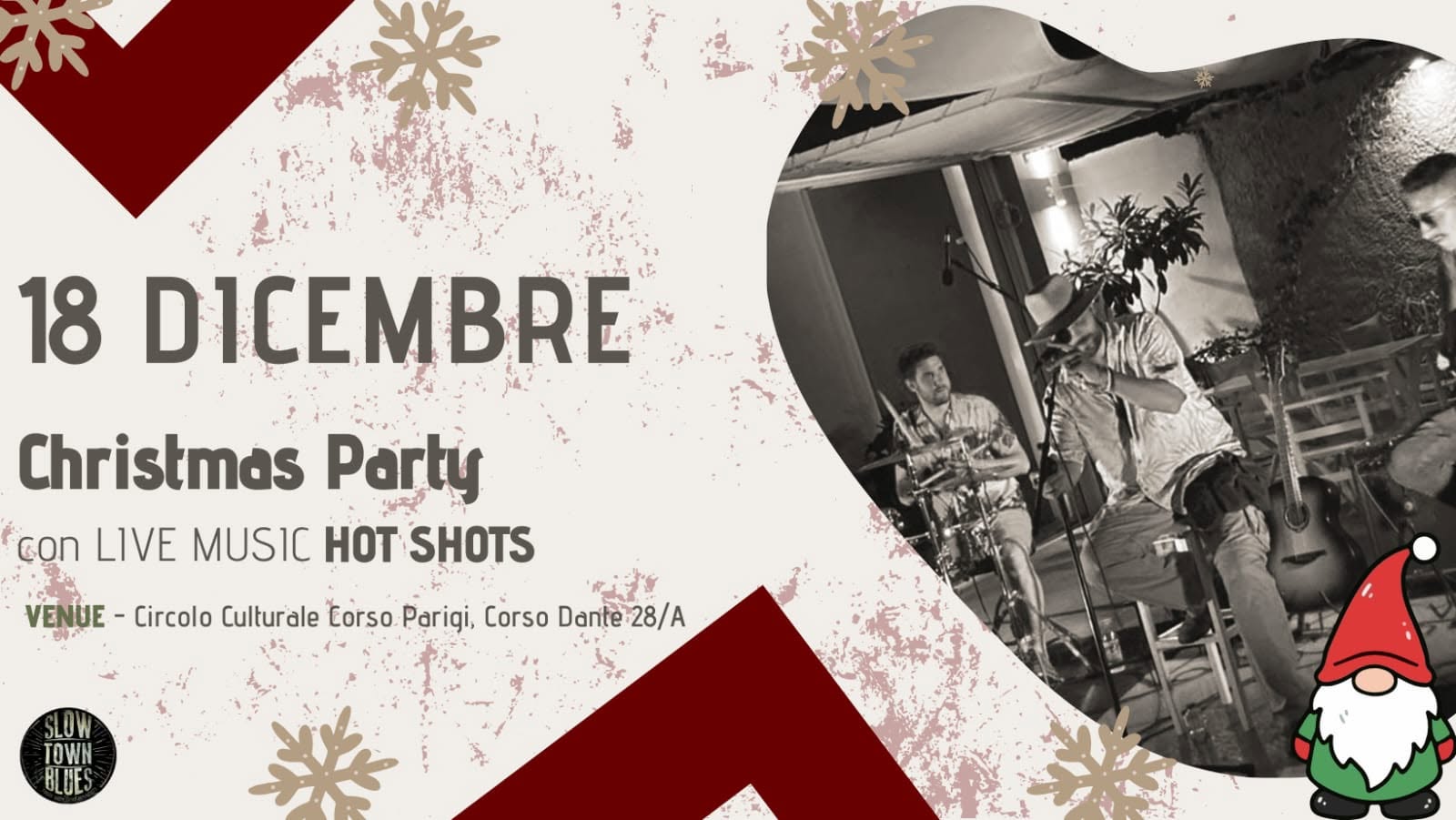 Slow Town Xmas Blues Night > Hot Shots live @ CCCP