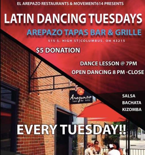 Latin Dancing Tuesdays at Arepazo