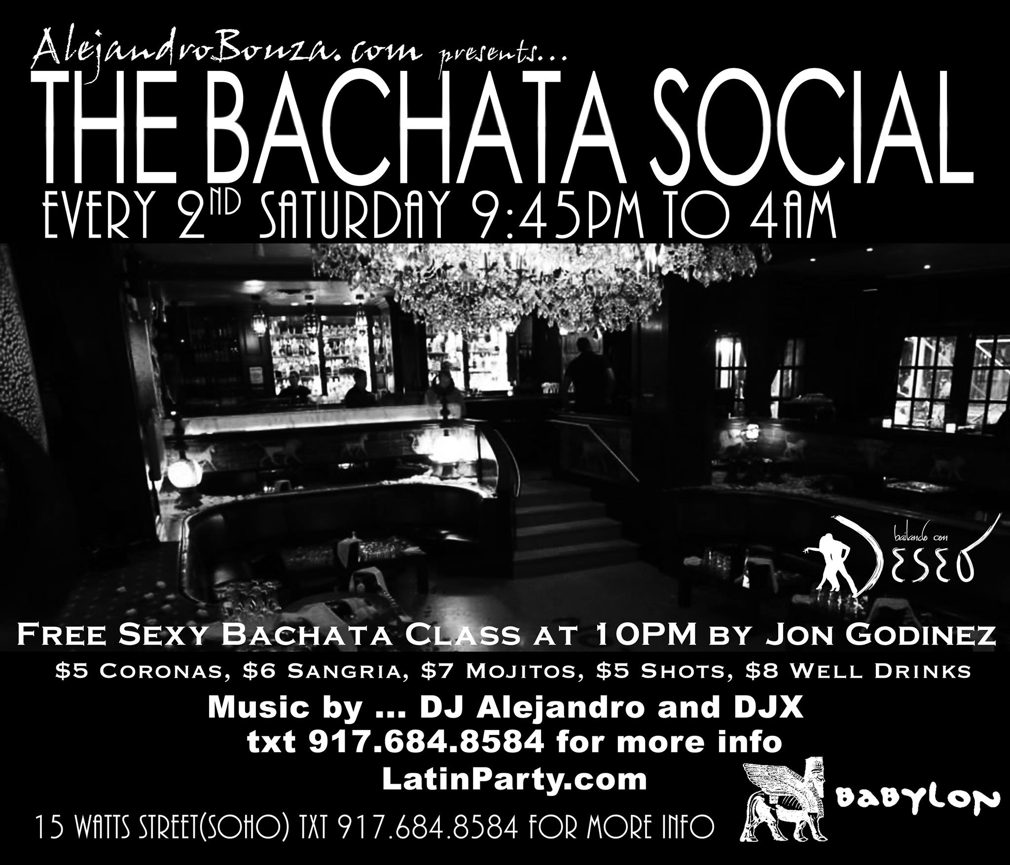 Sexy Bachata Class & Performance by Romina & Jonathan Godinez at The Bachata Social