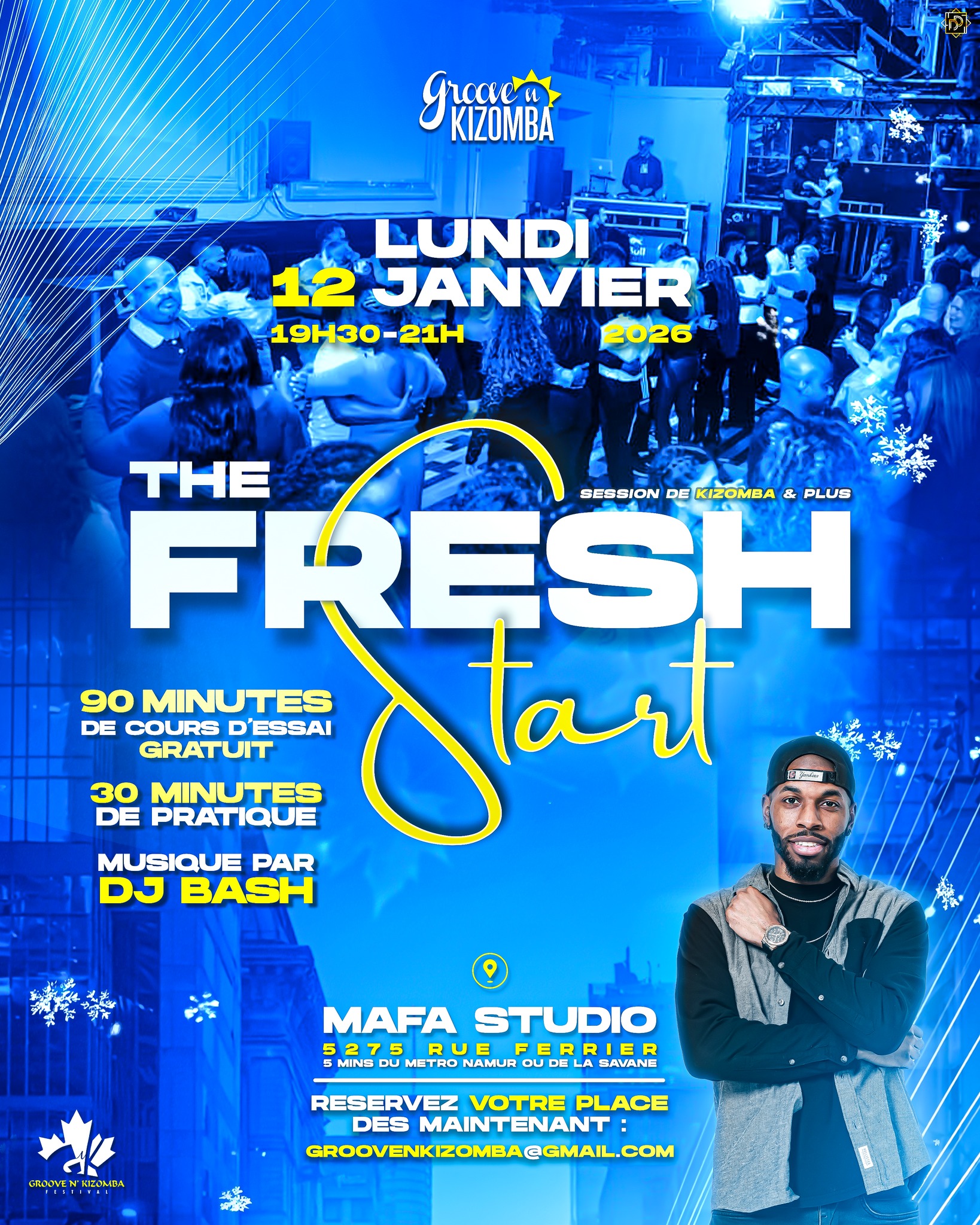 💥THE FRESH START - 90 MINS D'ESSAI DE KIZOMBA GRATUIT - LUNDI 12 JANVIER 2026💥