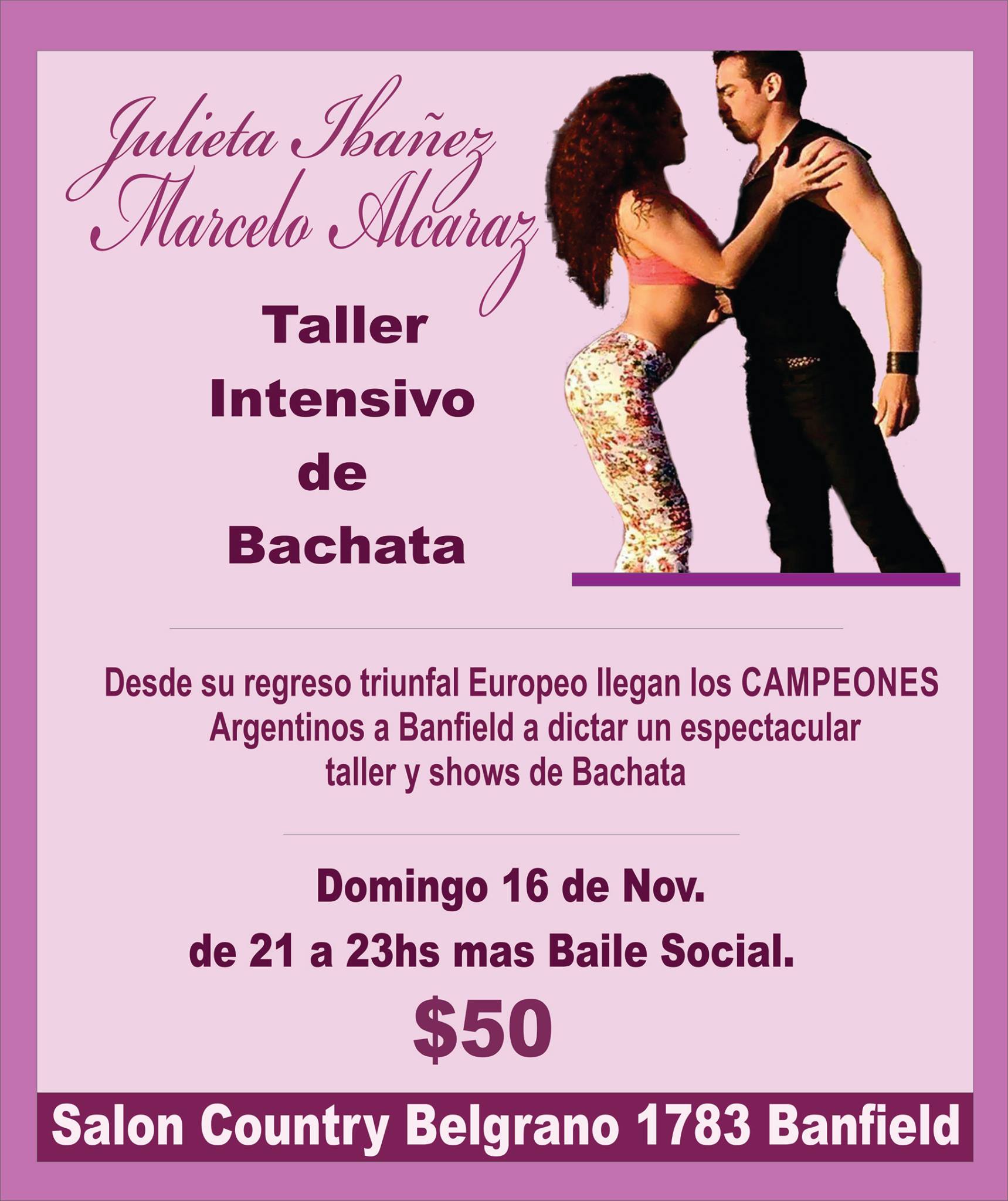 TALLER INTENSIVO DE BACHATA