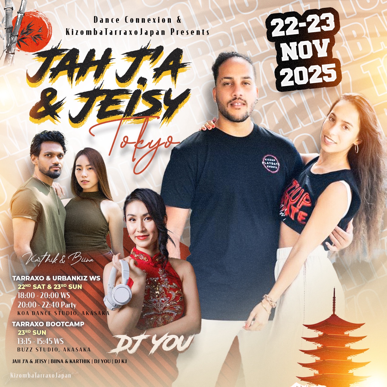 Jah J'a & Jeisy Tarraxo Urbankiz Special WS in Tokyo