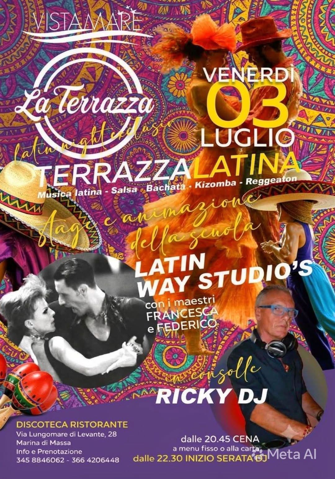 La Terrazza Latina🌟Vistamare Exclusive Latin Night🌟