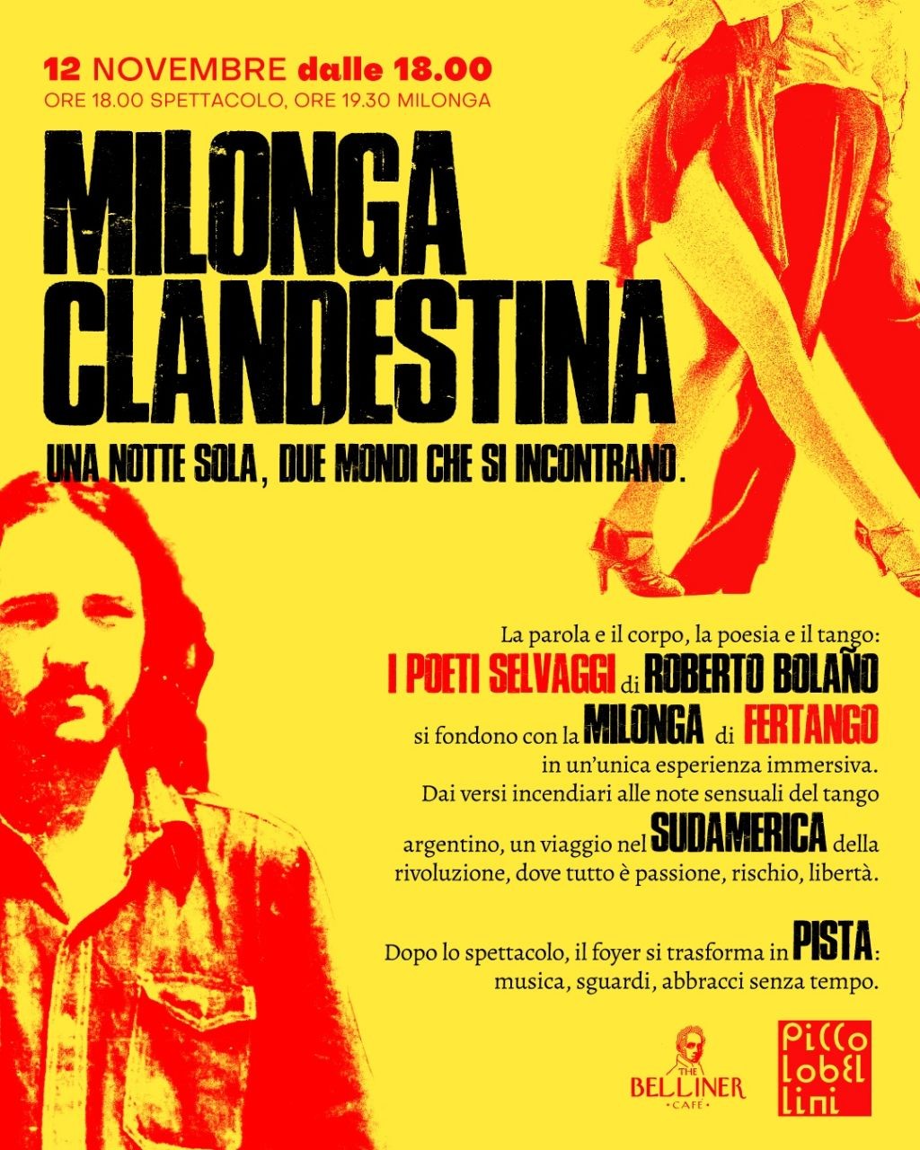 Milonga Clandestina al Teatro Bellini Mercoledì 12 Novembre